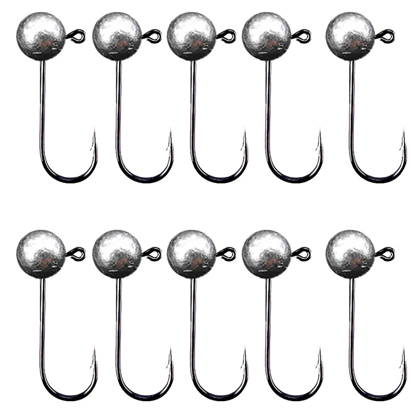 Fishing Hook Barbless - 10 pz/lotto Jig Head Amo Da