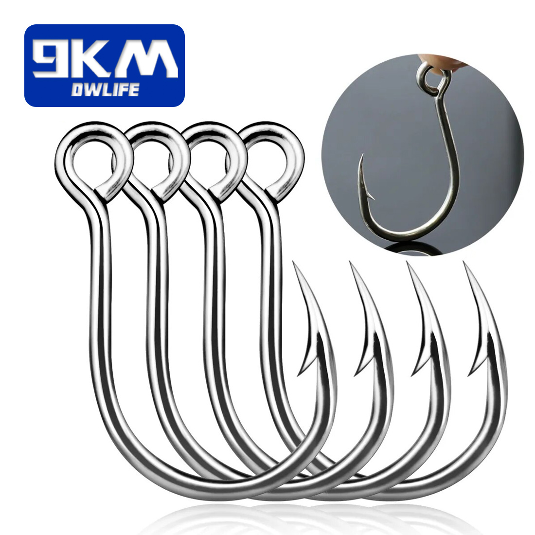 Fishing Hook Barbless - 9KM Ami da pesca 25 pezzi