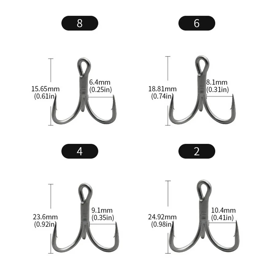 Ami tripli da pesca in acciaio - Fishing Hook Barbless recensione e prezzo